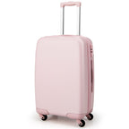 Bagage À Main 20" Avec Roulettes Valise Coque Rigide En PC Avec Poignée Réglable En Hauteur Approuvé Par Les Compagnies Aériennes Bleu/Rose